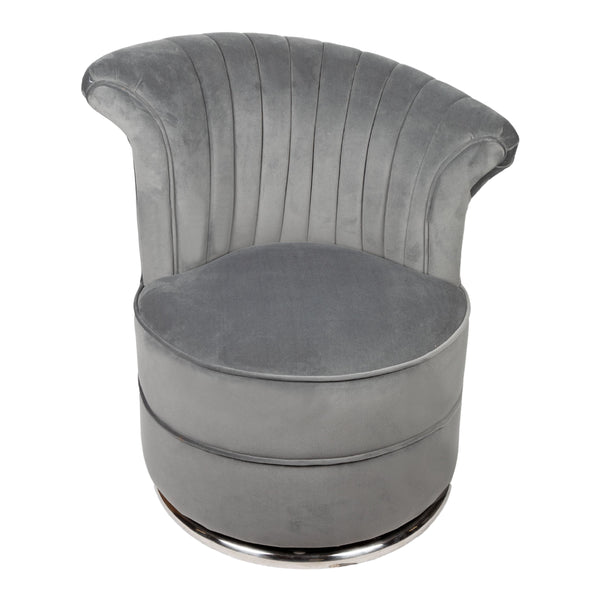 Mint Collection - Curved Back Chair - Grey