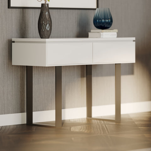 Mint Collection - Livorno Console Table - Gloss Grey