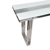Mint Collection - Console Table with Metal Detail - Glass