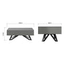 Mint Collection - Salerno Coffee Table - Matt Dark Grey