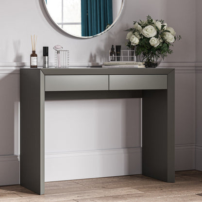 Mint Collection - Arezzo Dressing Table - Matt Dark Grey - ( Showroom  The  Oak Outlet Co.