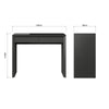 Mint Collection - Arezzo Dressing Table - Matt Dark Grey