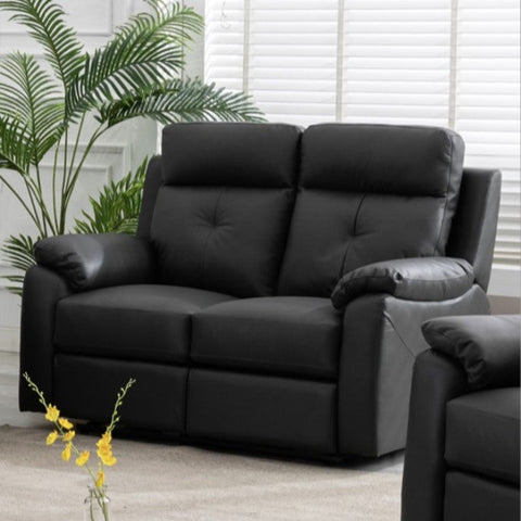 Milano Leather Sofa - 2 Seater - Electric Recliner - Anthracite