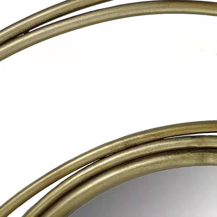 Mirror Collection Satin Gold Iron Framed Mirror - MIR39