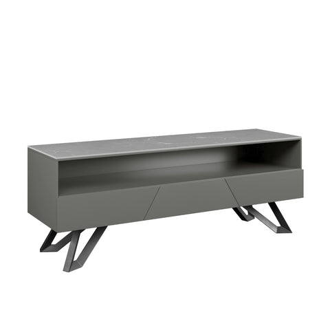 Mint Collection - Salerno Large TV Unit - Matt Dark Grey - Showroom Clearance
