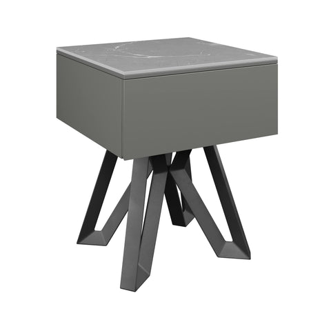 Mint Collection - Salerno Side Table - Matt Dark Grey