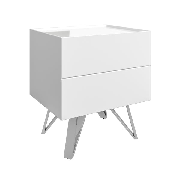 Mint Collection - Novara Side Table - Gloss White