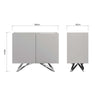 Mint Collection - Novara Standard Sideboard - Gloss Grey