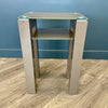 Mocha Gloss & Glass - Small Console