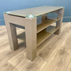 Mocha Gloss & Glass - Small TV Unit (90cm)