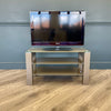 Mocha Gloss & Glass - Small TV Unit (90cm)