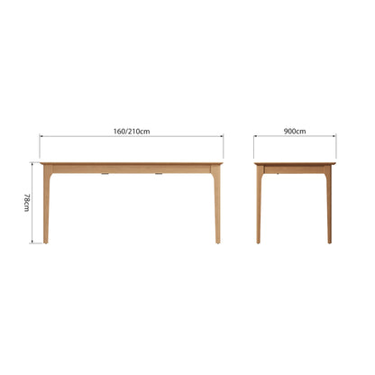 Rimini Oak Dining Table - 1.6m Extending