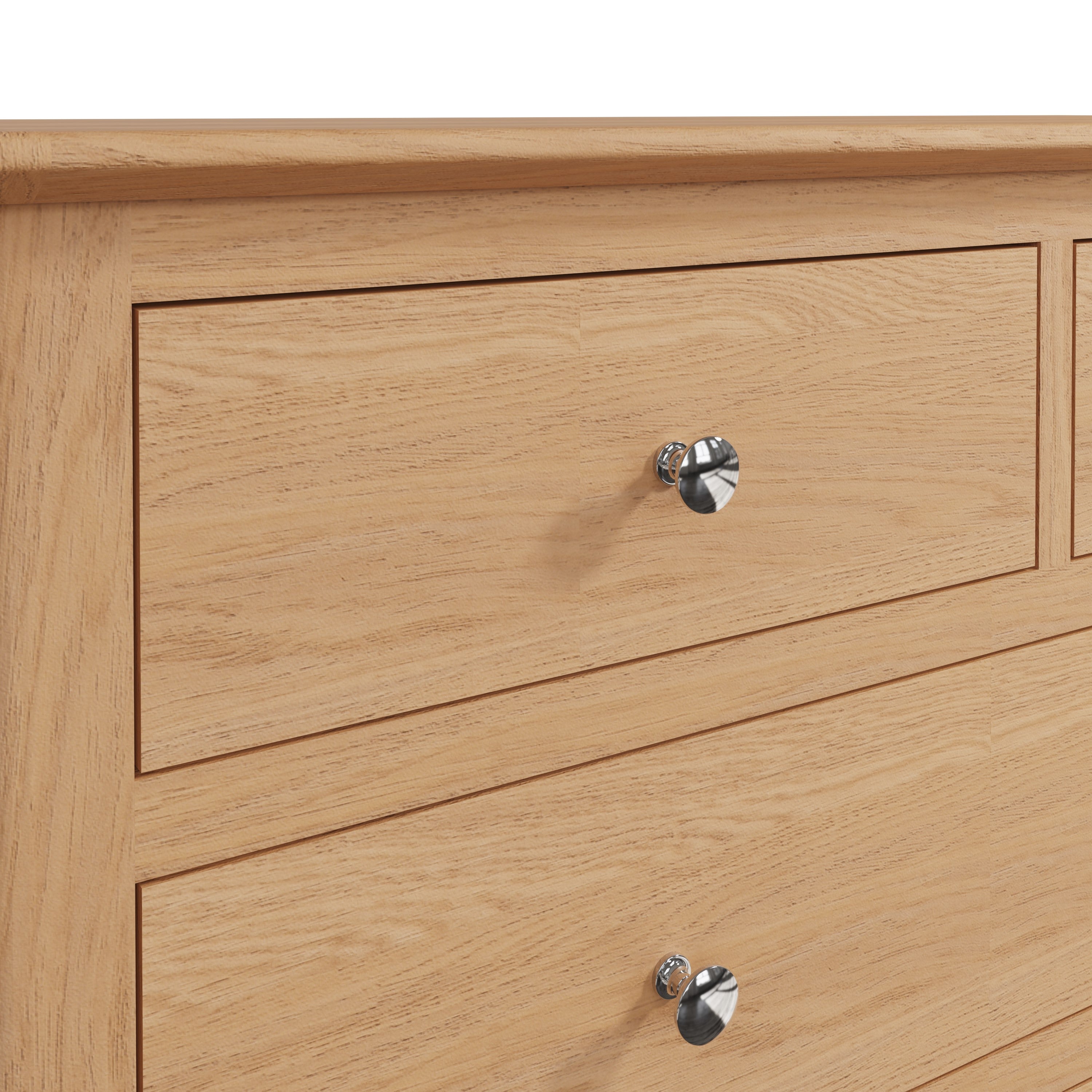 Rimini Oak Chest - 2 Over 3 Drawer