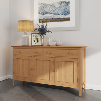 Rimini Oak Sideboard - 3 Door