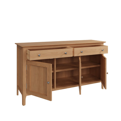 Rimini Oak Sideboard - 3 Door