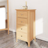 Rimini Oak Chest - 4 Drawer Narrow