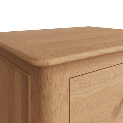 Rimini Oak Chest - 4 Drawer Narrow