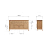 Rimini Oak Sideboard - 4 Door