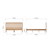 Rimini Oak Bed Frame - 5ft King Size