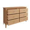 Rimini Oak Chest - 6 Drawer