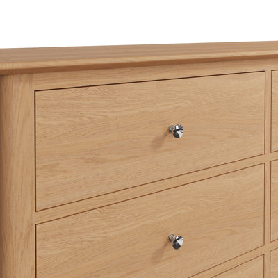 Rimini Oak Chest - 6 Drawer