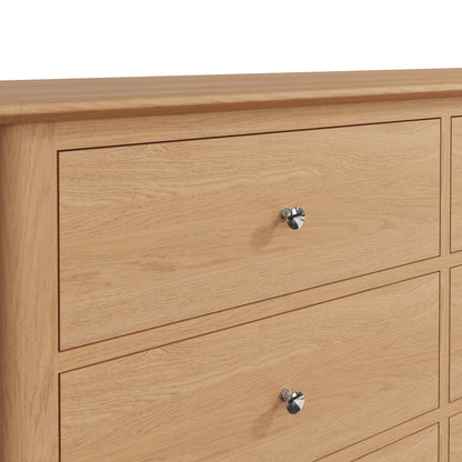 Rimini Oak Chest - 6 Drawer