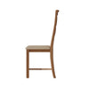 Rimini Oak Dining Chair - Double Cross Back with Fabric Seat