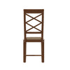 Rimini Oak Dining Chair - Double Cross Back with Fabric Seat