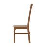 Rimini Oak Dining Chair - Slatted Back with Fabric Seat