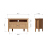 Rimini Oak TV Unit - Corner