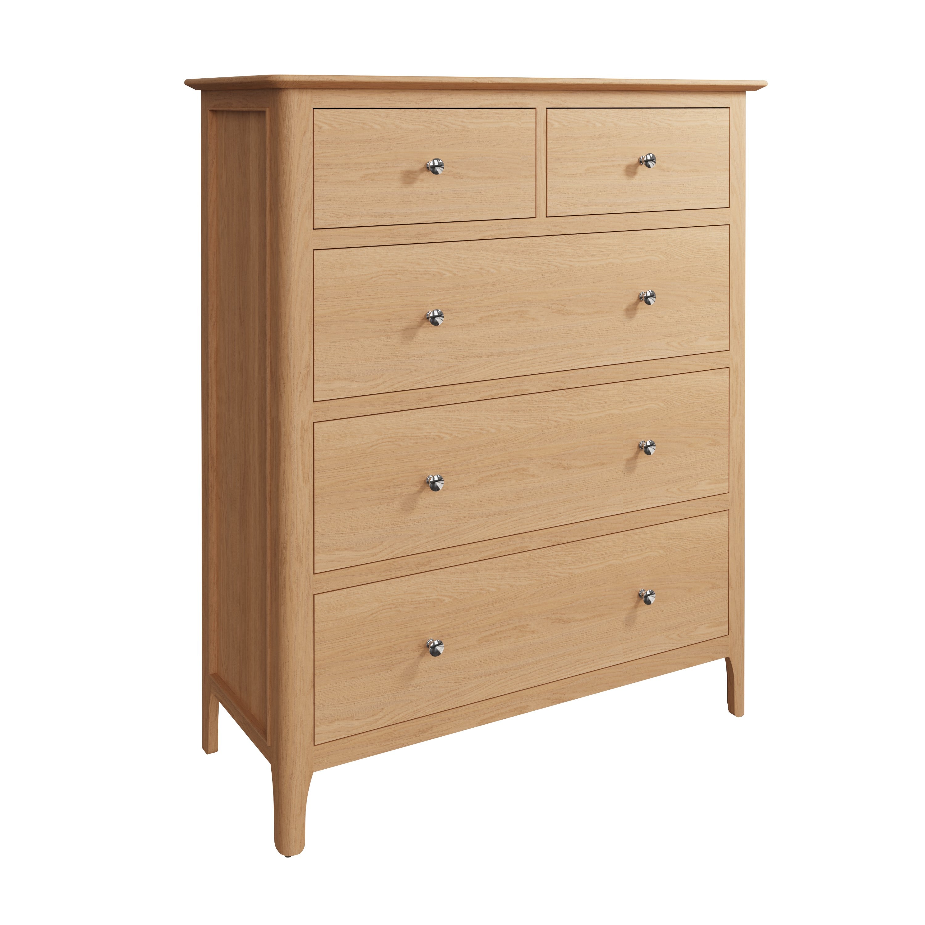 Rimini Oak Chest - Jumbo 2 Over 3 Drawer