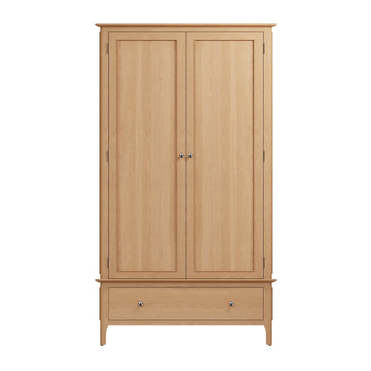 Rimini Oak Wardrobe - Large 2 Door
