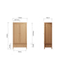 Rimini Oak Wardrobe - Large 2 Door