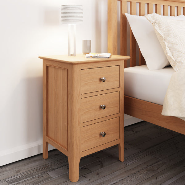 Rimini Oak Bedside - Large