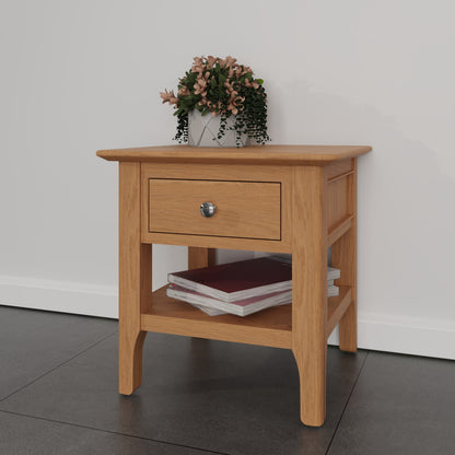 Rimini Oak Table - Lamp Table