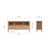 Rimini Oak TV Unit - Large