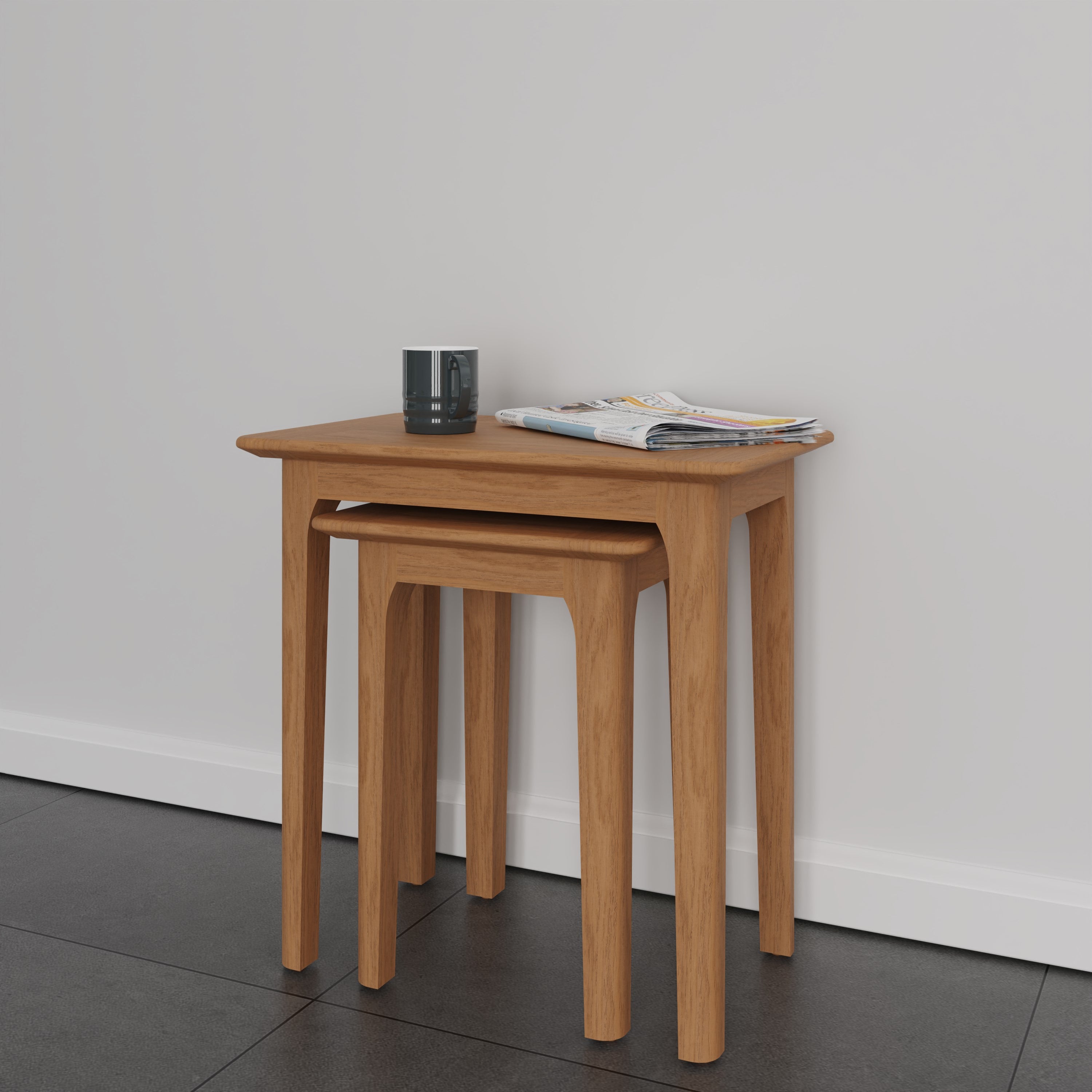 Rimini Oak Table - Nest of 2 Tables