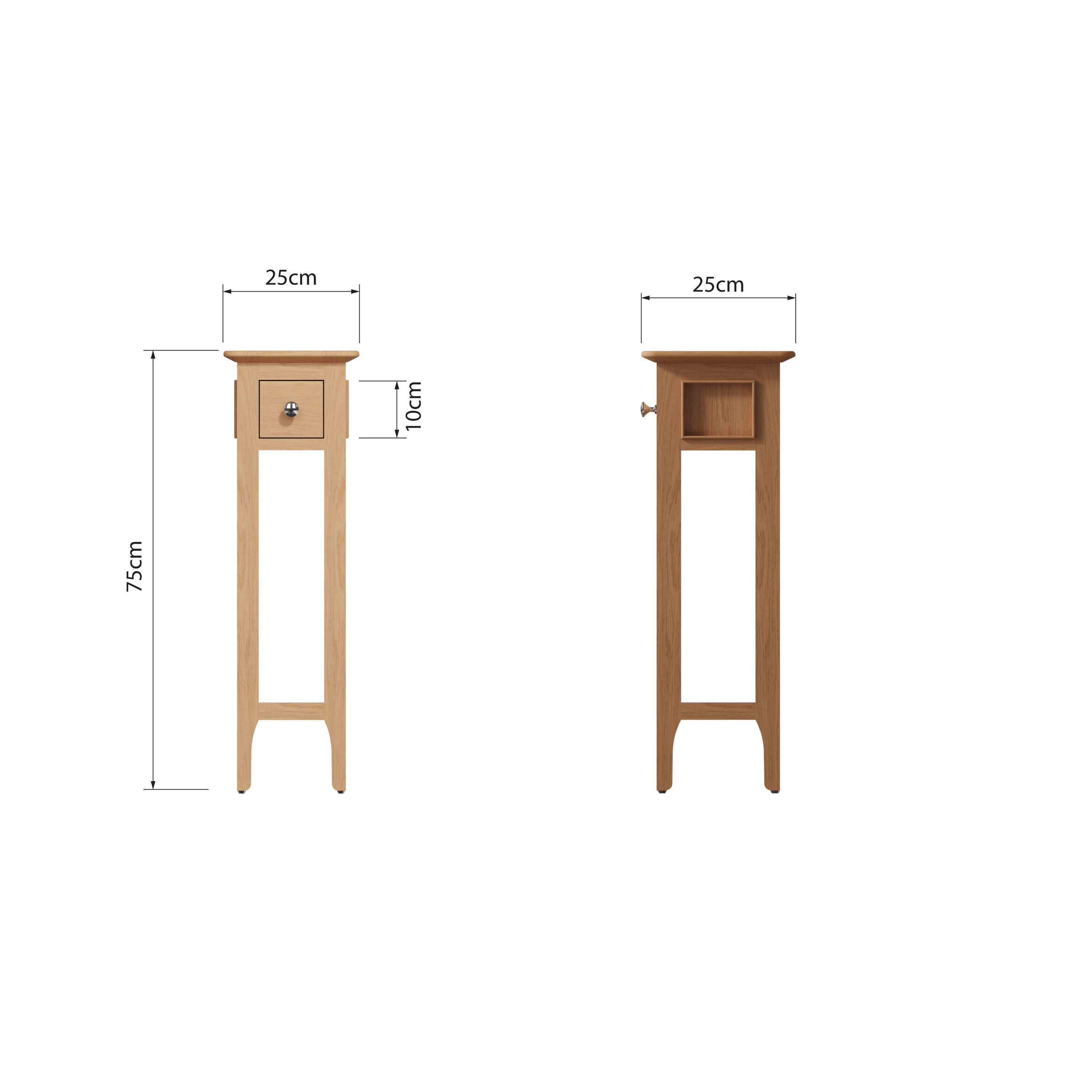 Rimini Oak Table - Plant Stand