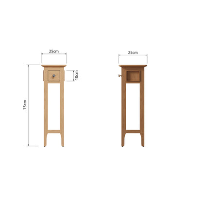 Rimini Oak Table - Plant Stand