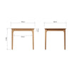 Rimini Oak Dining Table - Small Fixed Top