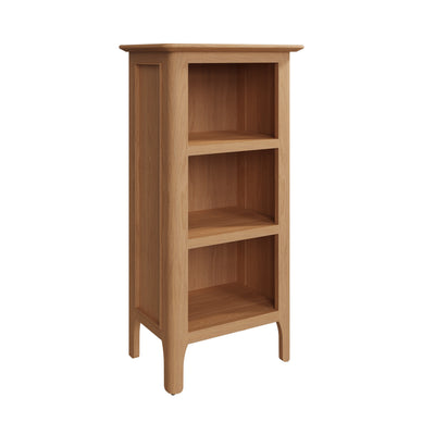 Rimini Oak Bookcase - Small Narrow Bookcase