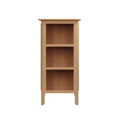 Rimini Oak Bookcase - Small Narrow Bookcase