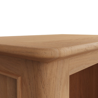 Rimini Oak Bookcase - Small Narrow Bookcase