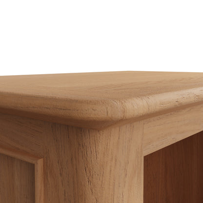 Rimini Oak Bookcase - Small Narrow Bookcase