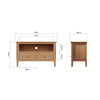 Rimini Oak TV Unit - Standard