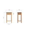 Rimini Oak Table - Telephone Table