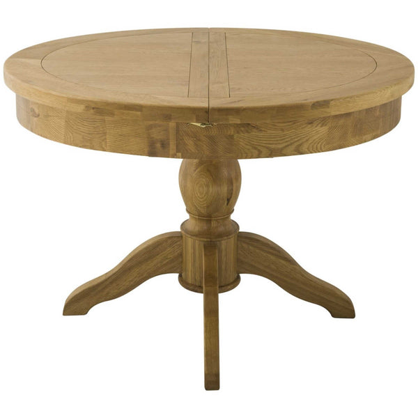Portland Grand Round Butterfly Ext Table - Oak