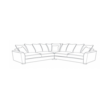 Fantasia Sofa - 2 Corner 2 (Pillow Back)