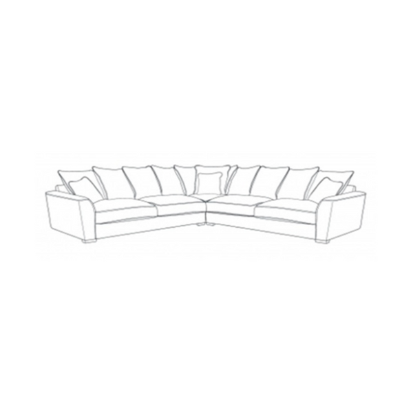 Fantasia Sofa - 2 Corner 2 (Pillow Back)