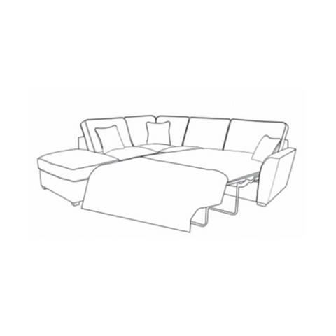 Fantasia Sofa - 1 Corner 2 Sofa Bed With Stool (Standard Back)